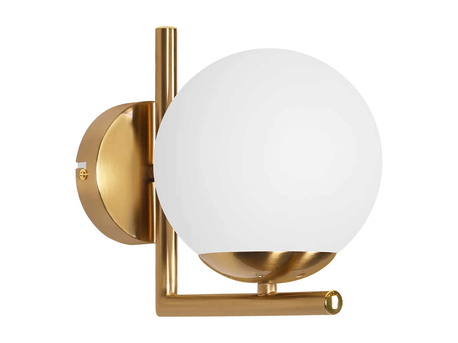 NETTLIFE Applique murale vintage boule de verre dorée E27 lampe murale d'intérieur chambre escalier