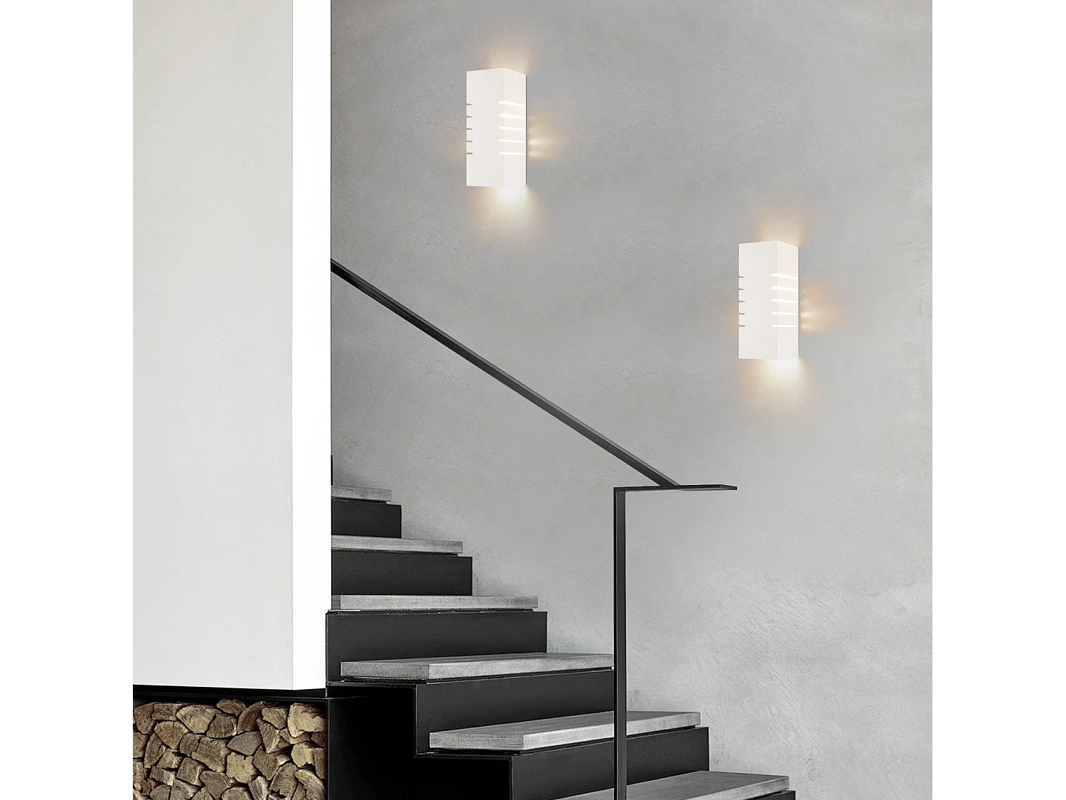 NETTLIFE Witte Binnen Wandlamp E14 Omhoog Omlaag Moderne Gang Trap Gipslamp