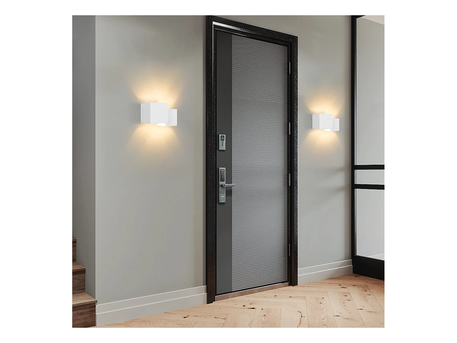 NETTLIFE Moderne G9 Witte Gips Binnen Wandlamp voor Hal Trap Omhoog en Omlaag