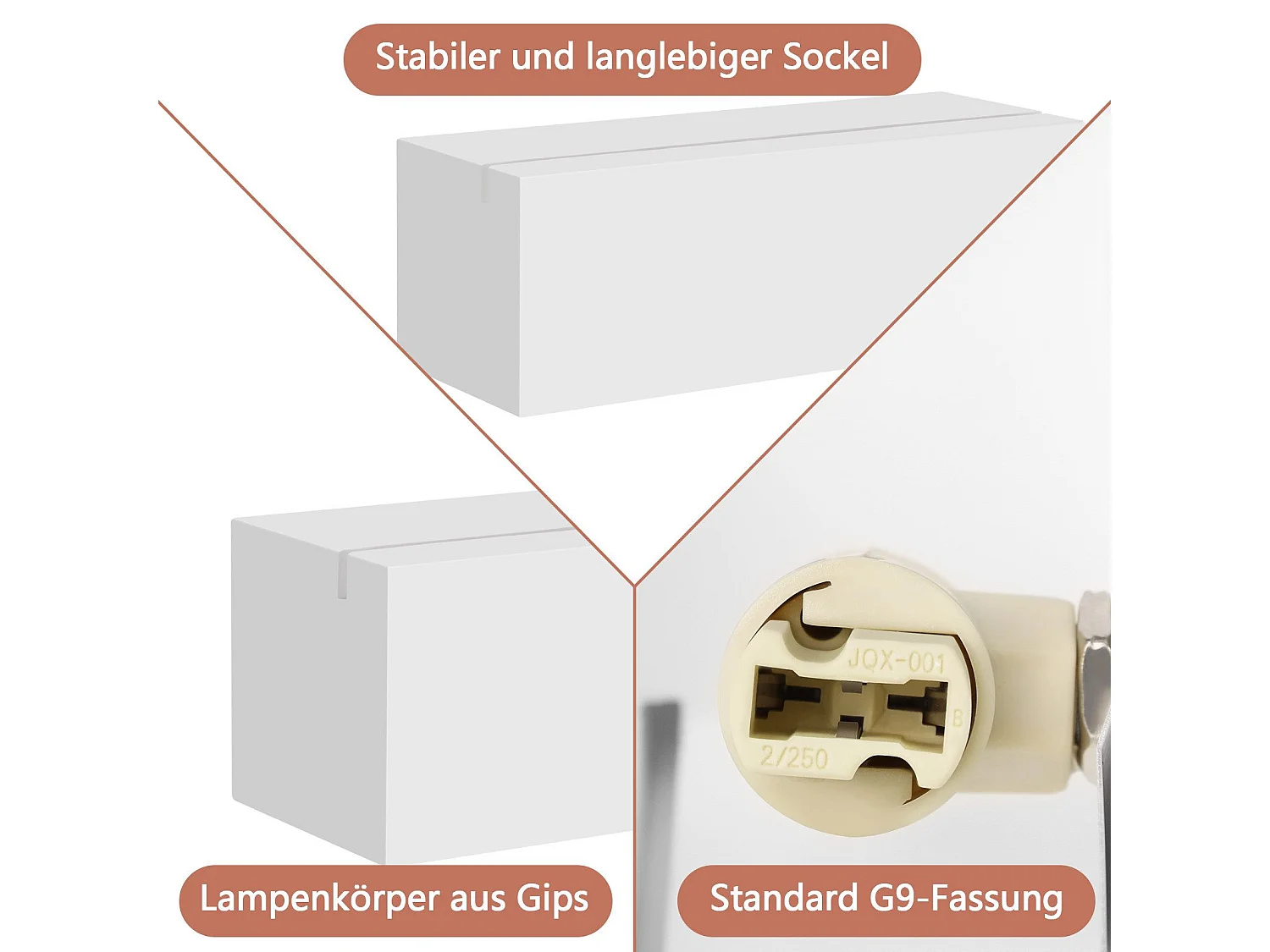 NETTLIFE Moderne G9 Witte Gips Binnen Wandlamp voor Hal Trap Omhoog en Omlaag