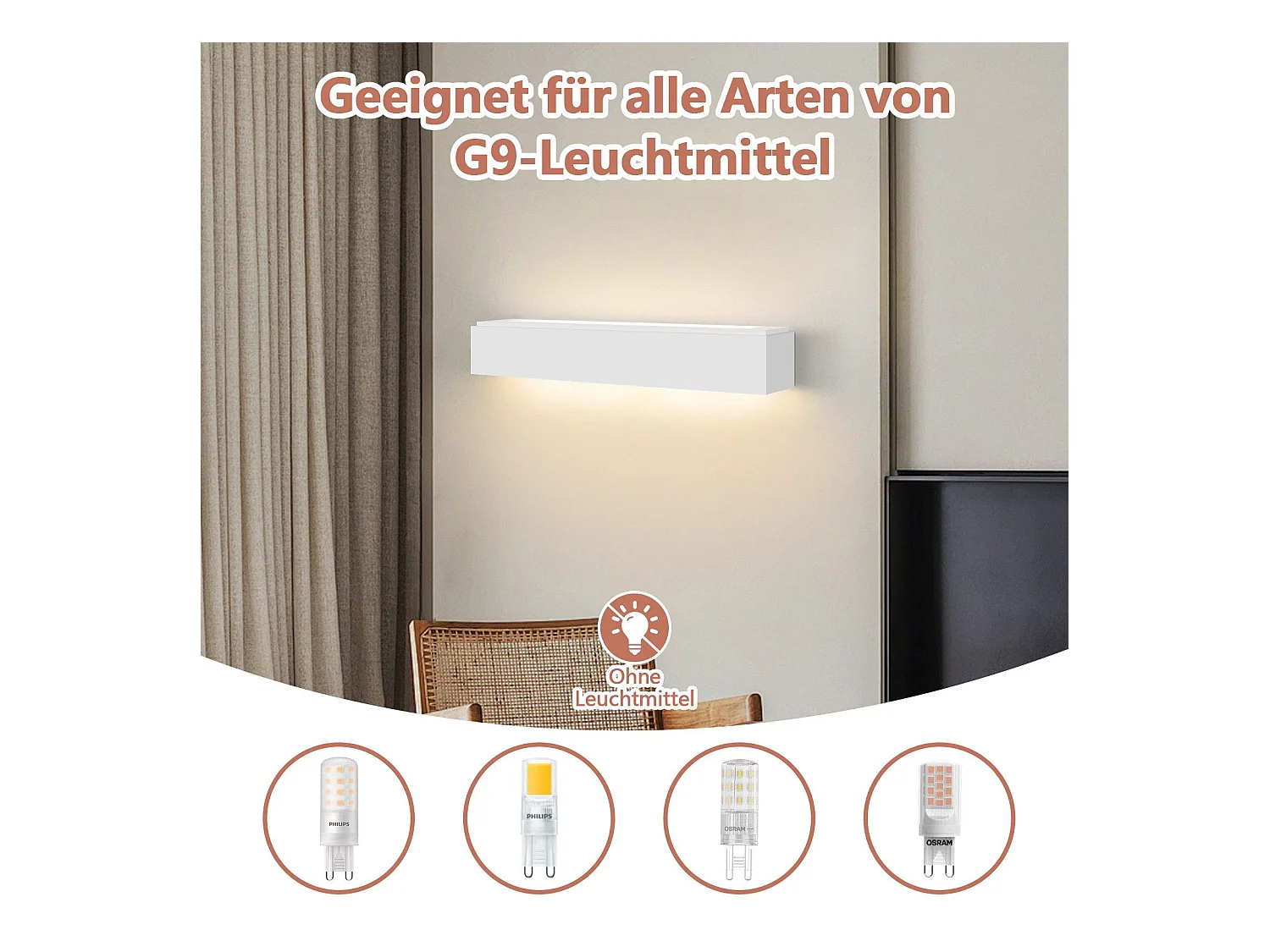 NETTLIFE Moderne G9 Witte Gips Binnen Wandlamp voor Hal Trap Omhoog en Omlaag