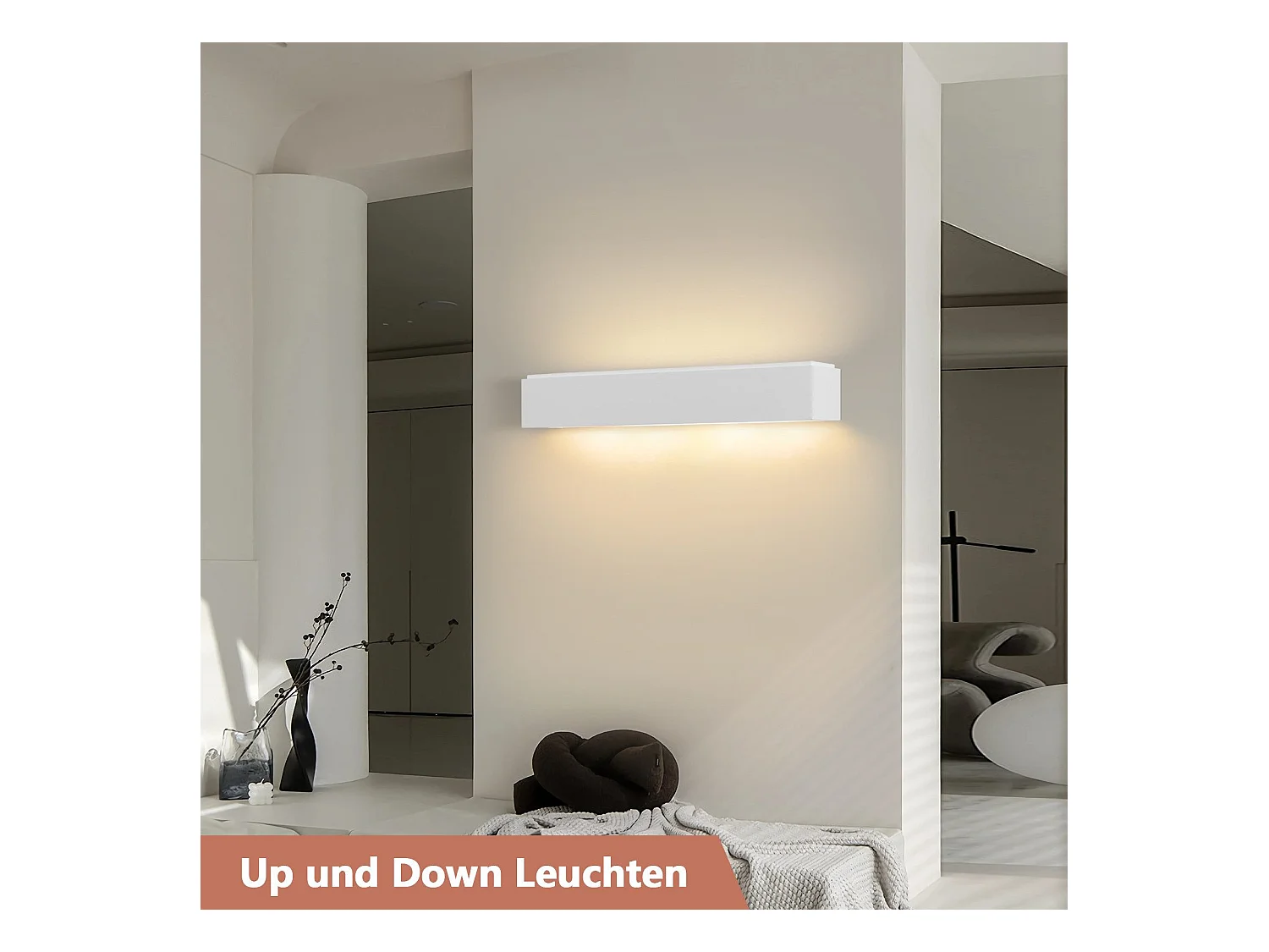 NETTLIFE Moderne G9 Witte Gips Binnen Wandlamp voor Hal Trap Omhoog en Omlaag