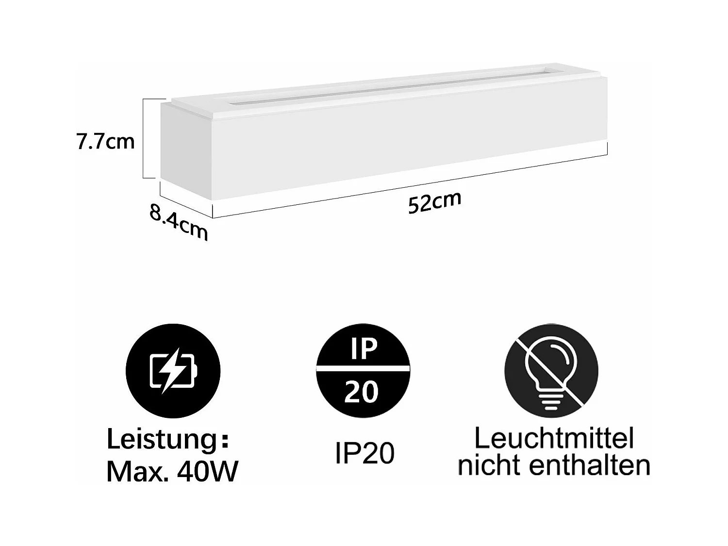 NETTLIFE Moderne G9 Witte Gips Binnen Wandlamp voor Hal Trap Omhoog en Omlaag