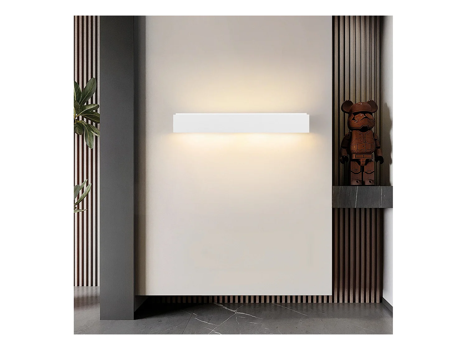 NETTLIFE Moderne G9 Witte Gips Binnen Wandlamp voor Hal Trap Omhoog en Omlaag