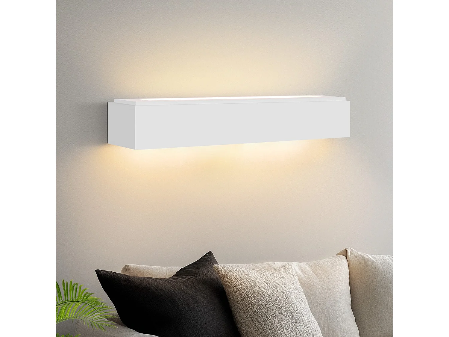 NETTLIFE Moderne G9 Wandleuchte aus weißem Gips für den Innenbereich, für Flur, Treppenhaus, auf und ab