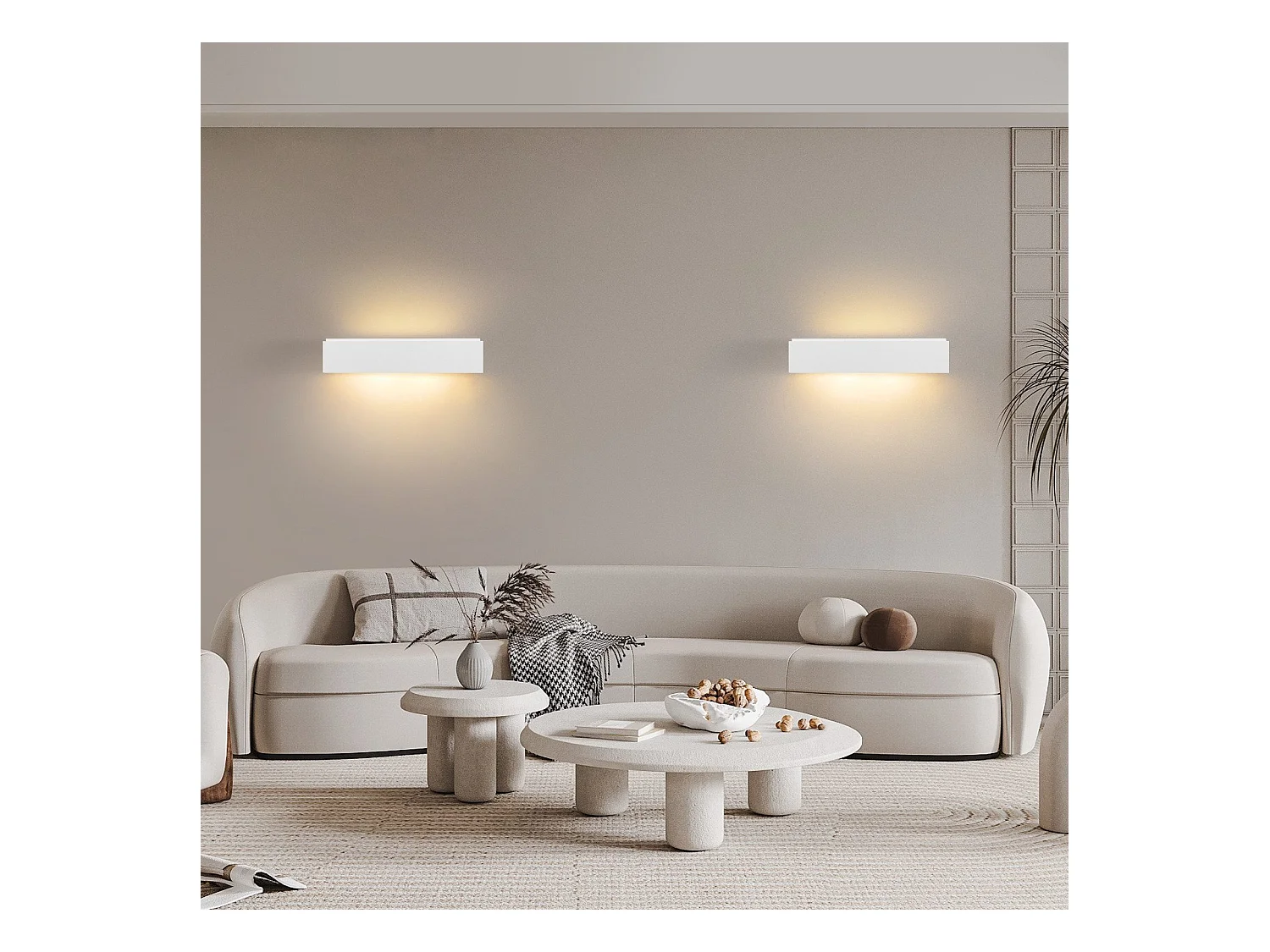 NETTLIFE Moderne G9 Witte Gips Binnen Wandlamp voor Hal Trap Omhoog en Omlaag