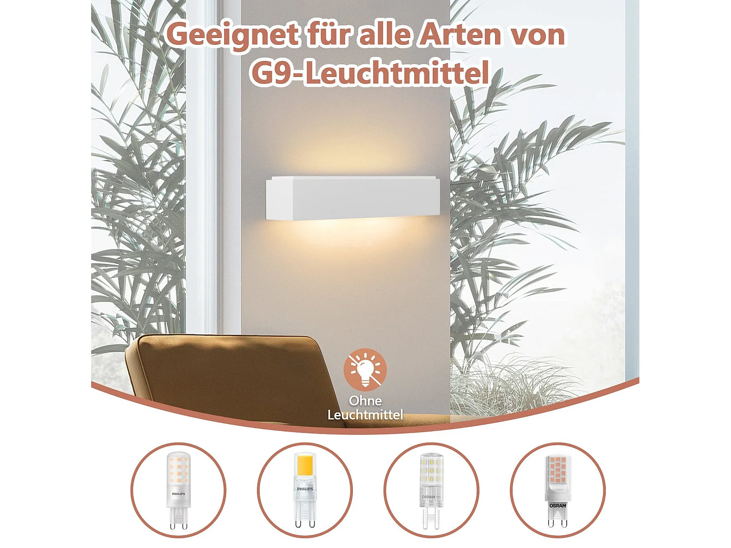 NETTLIFE Moderne G9 Witte Gips Binnen Wandlamp voor Hal Trap Omhoog en Omlaag