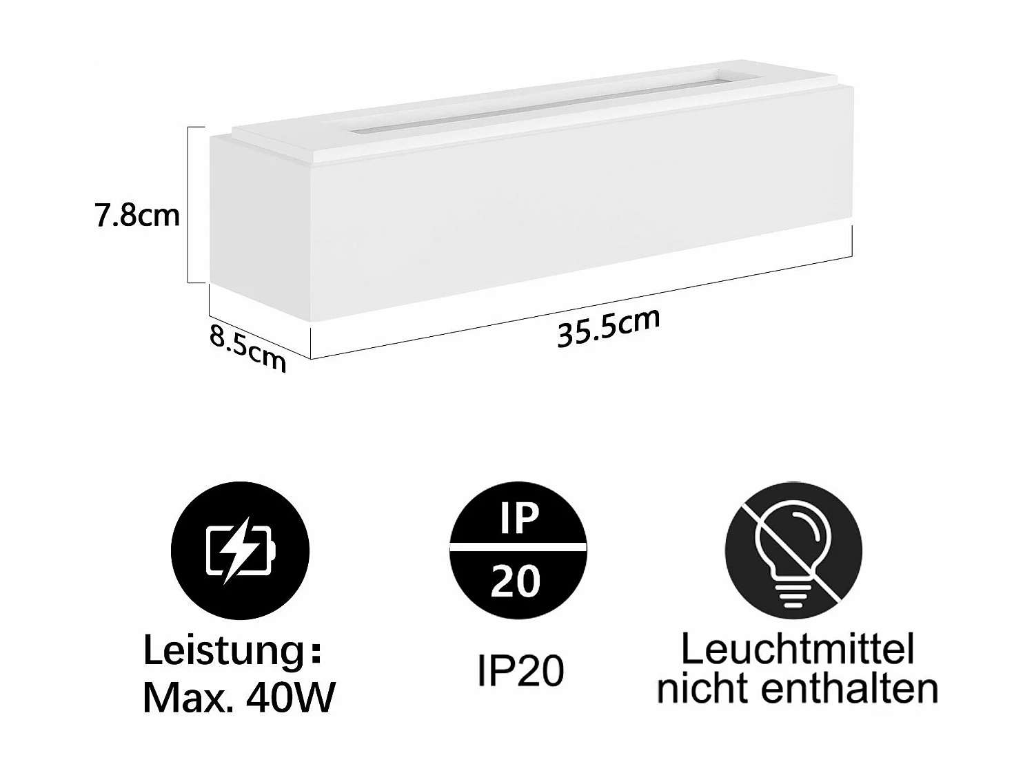NETTLIFE Moderne G9 Witte Gips Binnen Wandlamp voor Hal Trap Omhoog en Omlaag