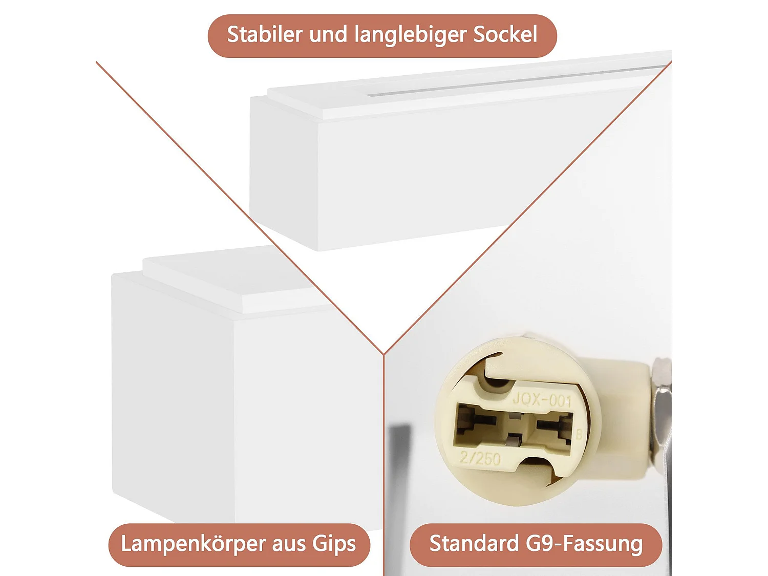 NETTLIFE Moderne G9 Witte Gips Binnen Wandlamp voor Hal Trap Omhoog en Omlaag