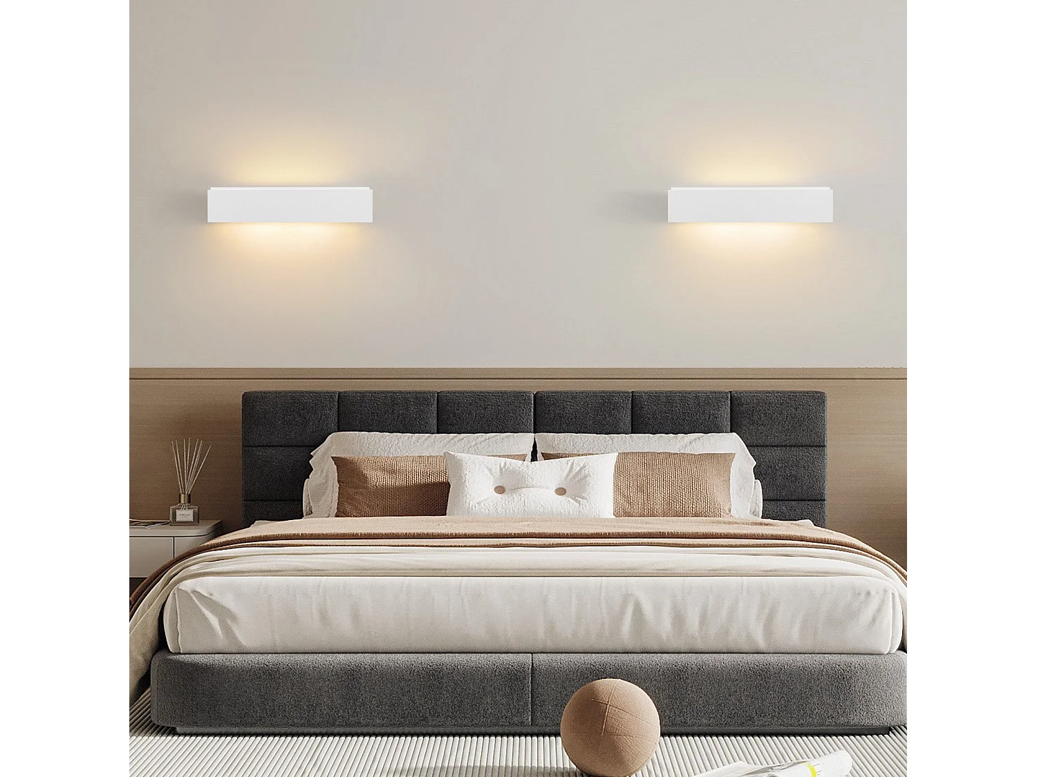 NETTLIFE Moderne G9 Witte Gips Binnen Wandlamp voor Hal Trap Omhoog en Omlaag