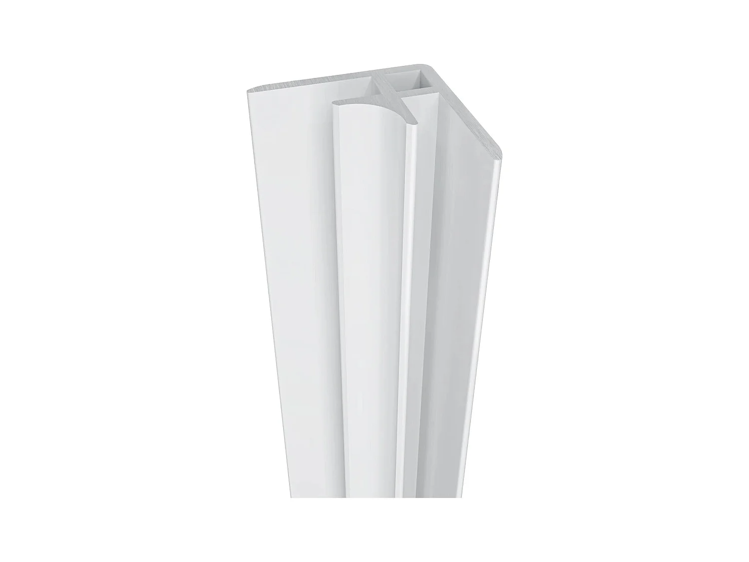 AICA Wit Douchewandpaneel 120x90x210cm, Badkamerwandpanelen Aluminium Wandbekleding, met 2 Afwerkingsprofielen