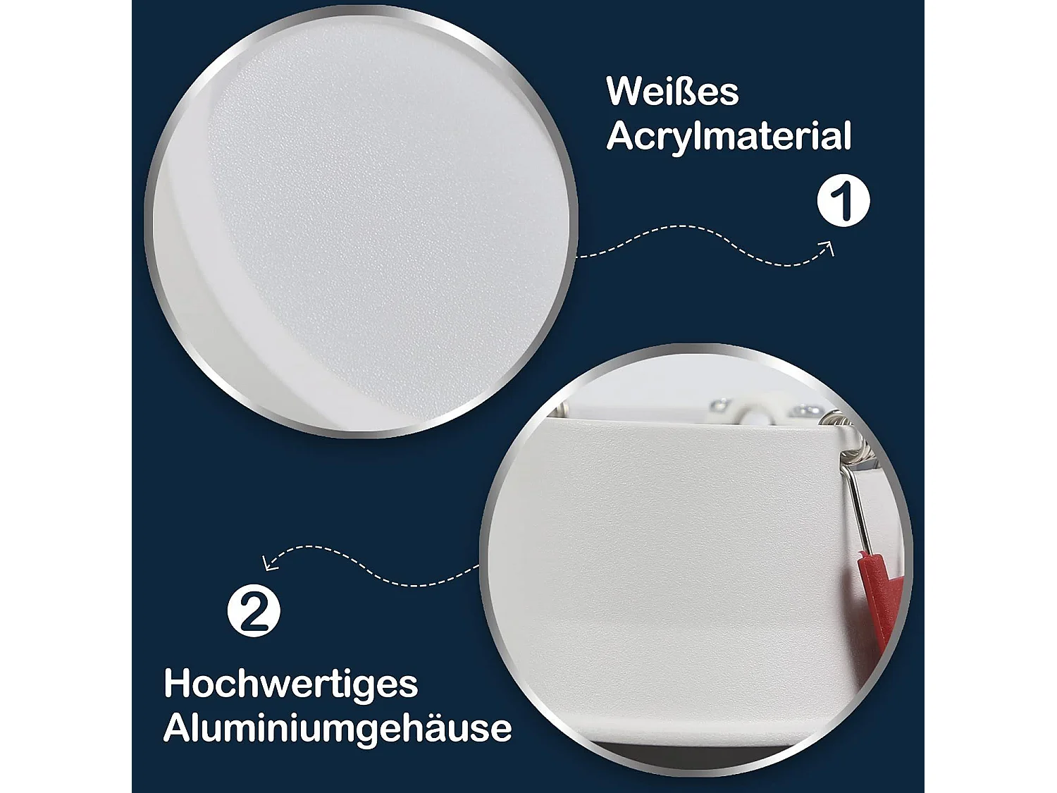NETTLIFE Spots LED encastrables 5er Set 5W IP44