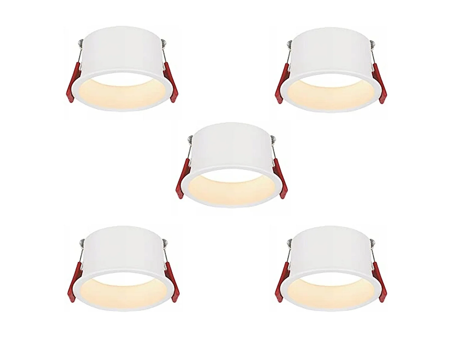 NETTLIFE Spots LED encastrables 5er Set 5W IP44