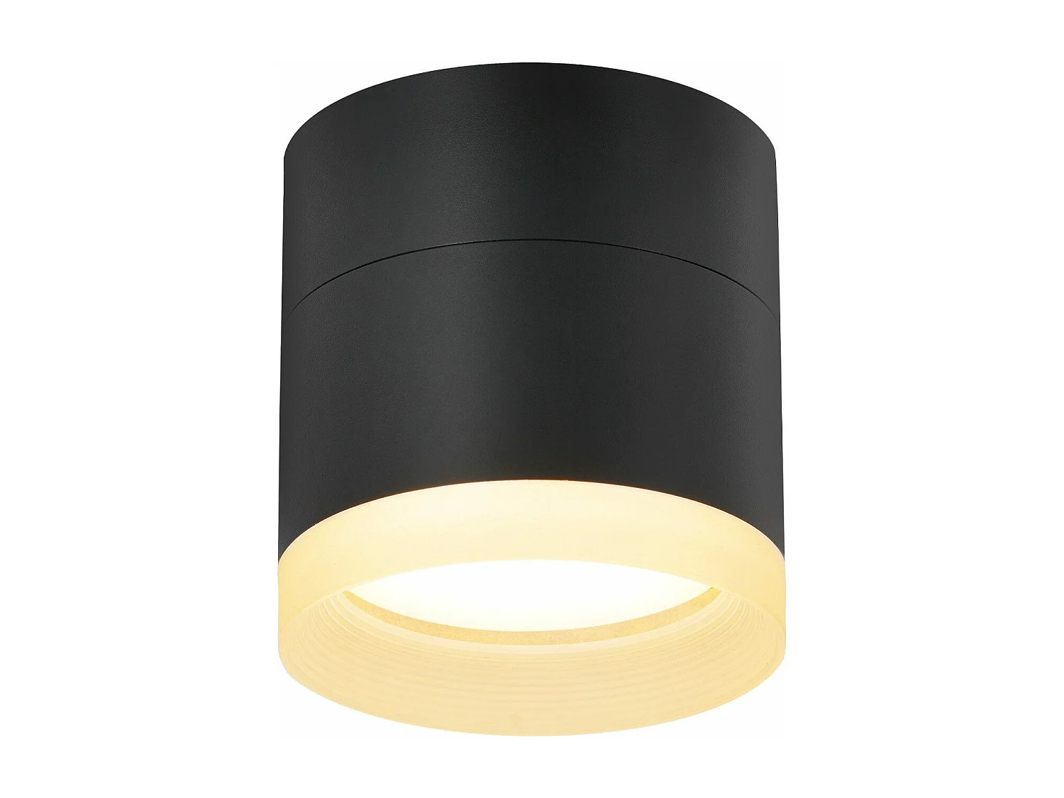 NETTLIFE Spot en saillie LED spot de plafond rond noir 5W spot en saillie petit acrylique