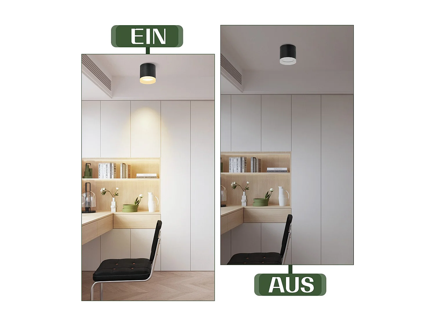 NETTLIFE LED opbouwspot ronde plafondspot zwart 5W opbouwspot klein acryl