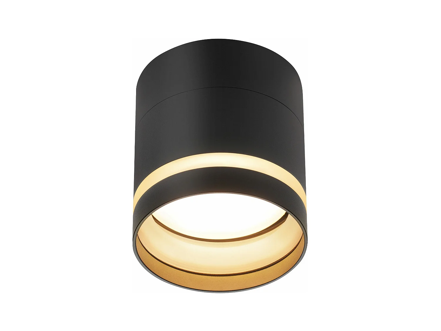 NETTLIFE Spot en saillie LED spot de plafond rond noir 5W spot en saillie petit acrylique