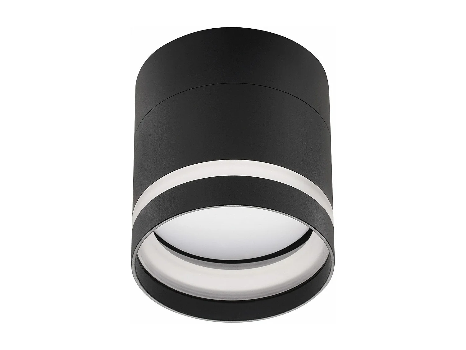 NETTLIFE Spot en saillie LED spot de plafond rond noir 5W spot en saillie petit acrylique