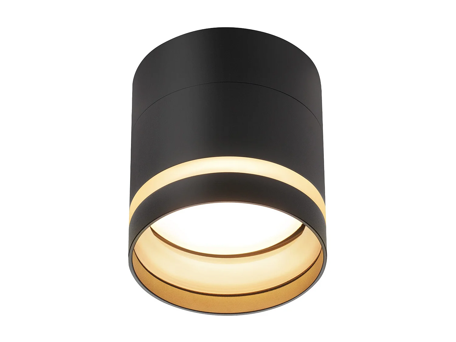 NETTLIFE Spot en saillie LED spot de plafond rond noir 5W spot en saillie petit acrylique