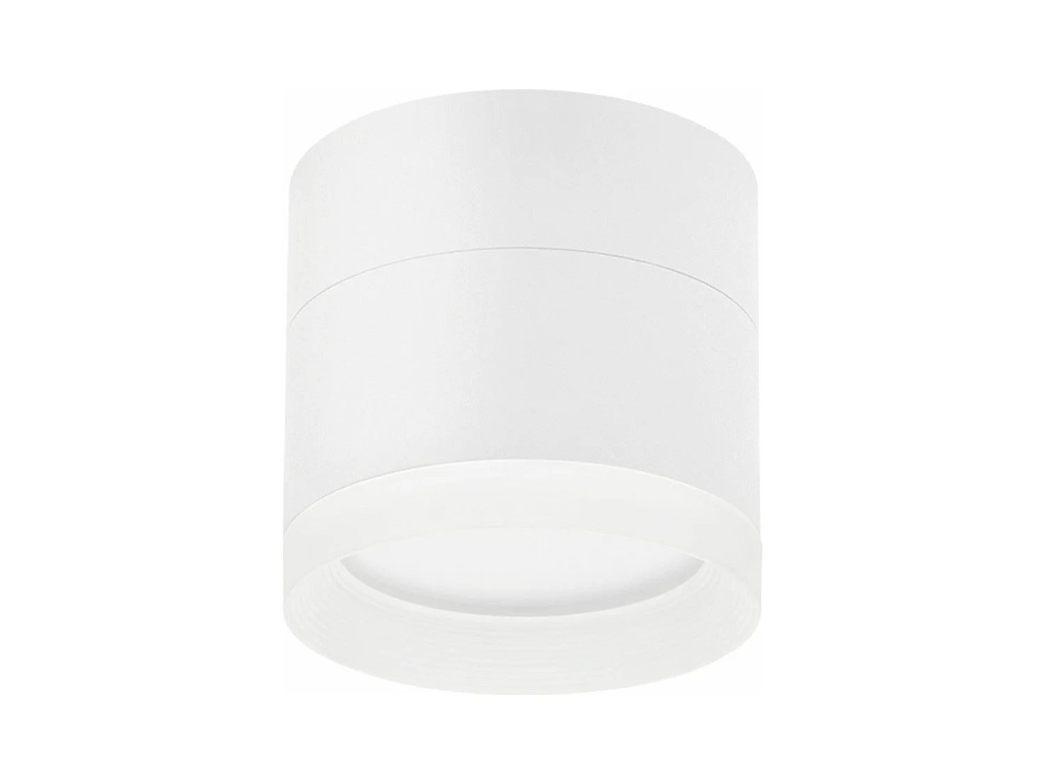 NETTLIFE Spot en saillie LED Spot de plafond rond blanc 5W spot en saillie petit acrylique