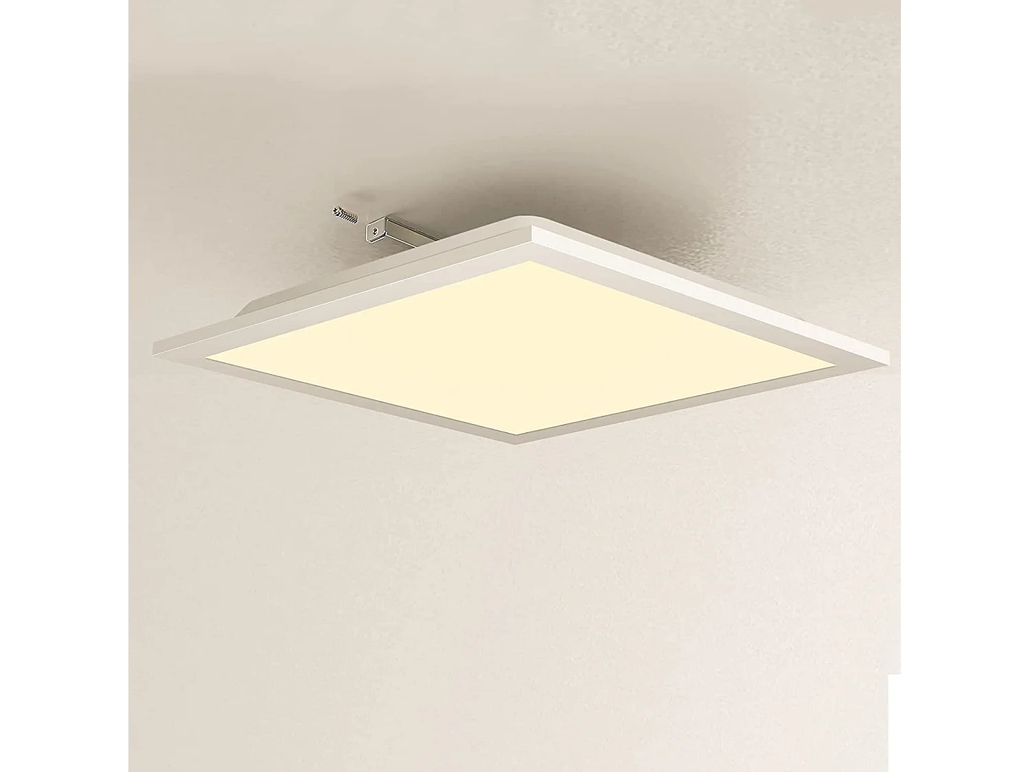 Plafonnier LED Salon Panneau Blanc Plat 60*60cm 40w Lampe De Plafond Rectangulaire 3000k