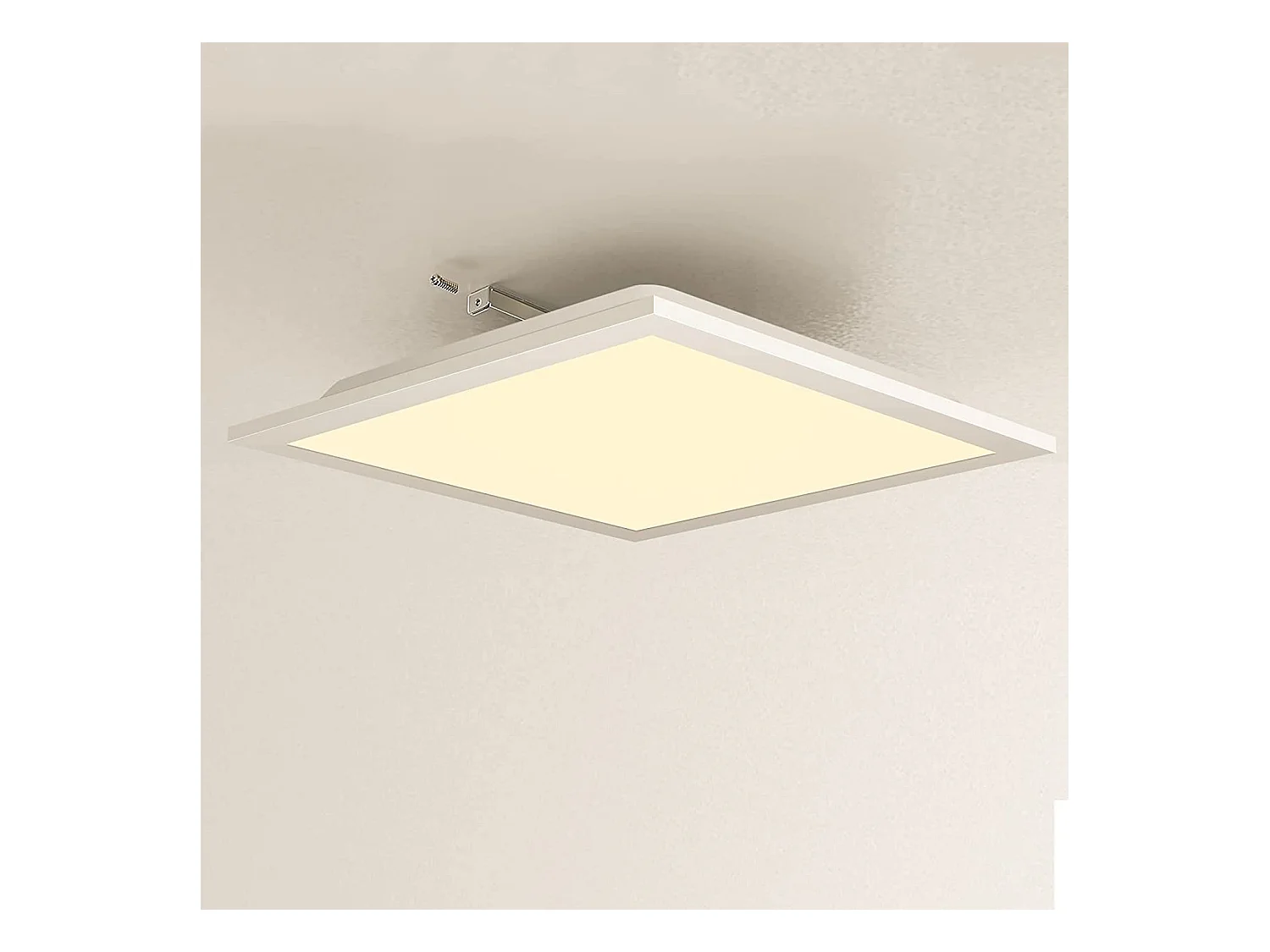LED Deckenleuchte Wohnzimmer Flaches weißes Panel 60*60cm 40w Rechteckige Deckenlampe 3000k