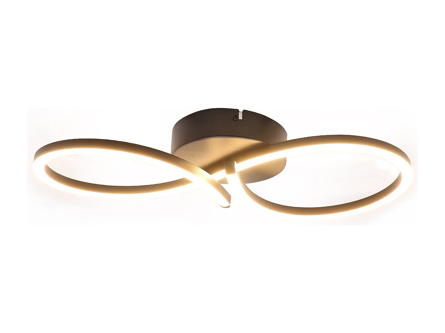 NETTLIFE Lampa sufitowa LED Salon 24W Nowoczesna kreatywna czarna lampa kuchenna 3000K Ciepła biel