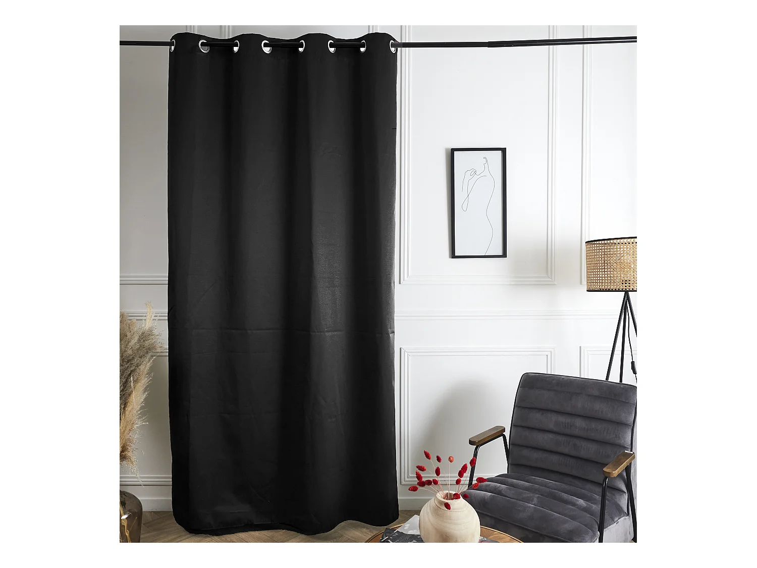 RIDEAU THERMIQUE ISOLANT 135X240CM M6