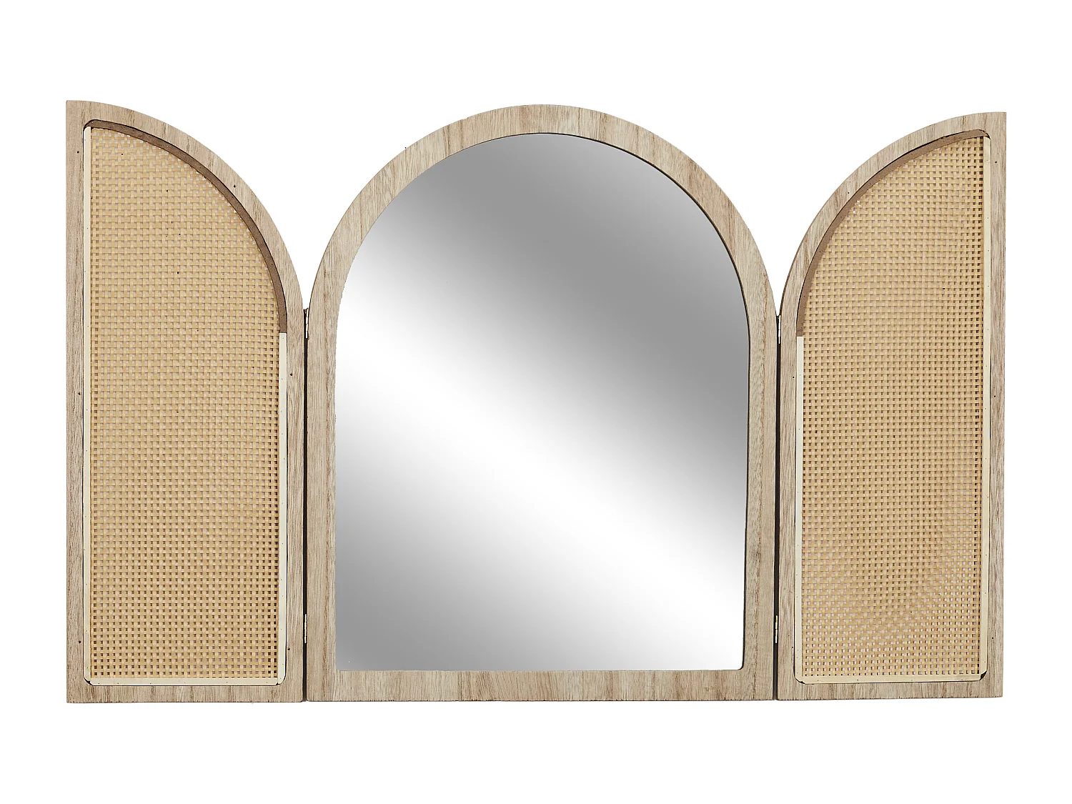 Miroir Persiennes Deco Marron