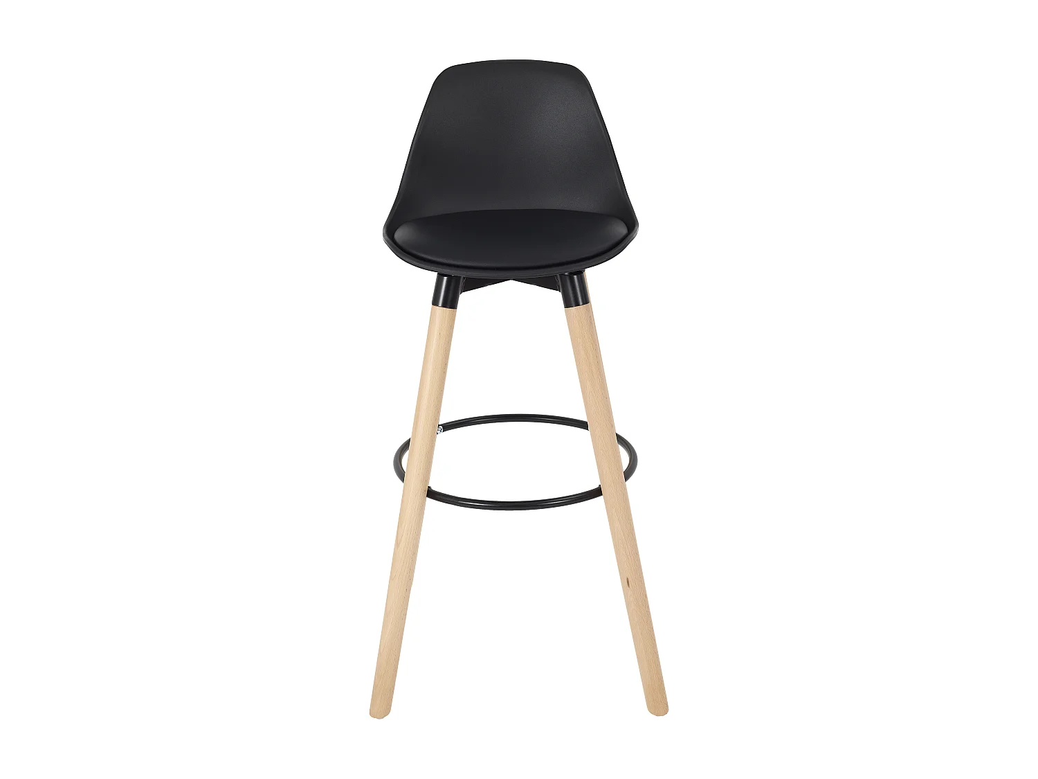 Tabouret De Bar Walt Noir - Lot De 2 Noir, Marron