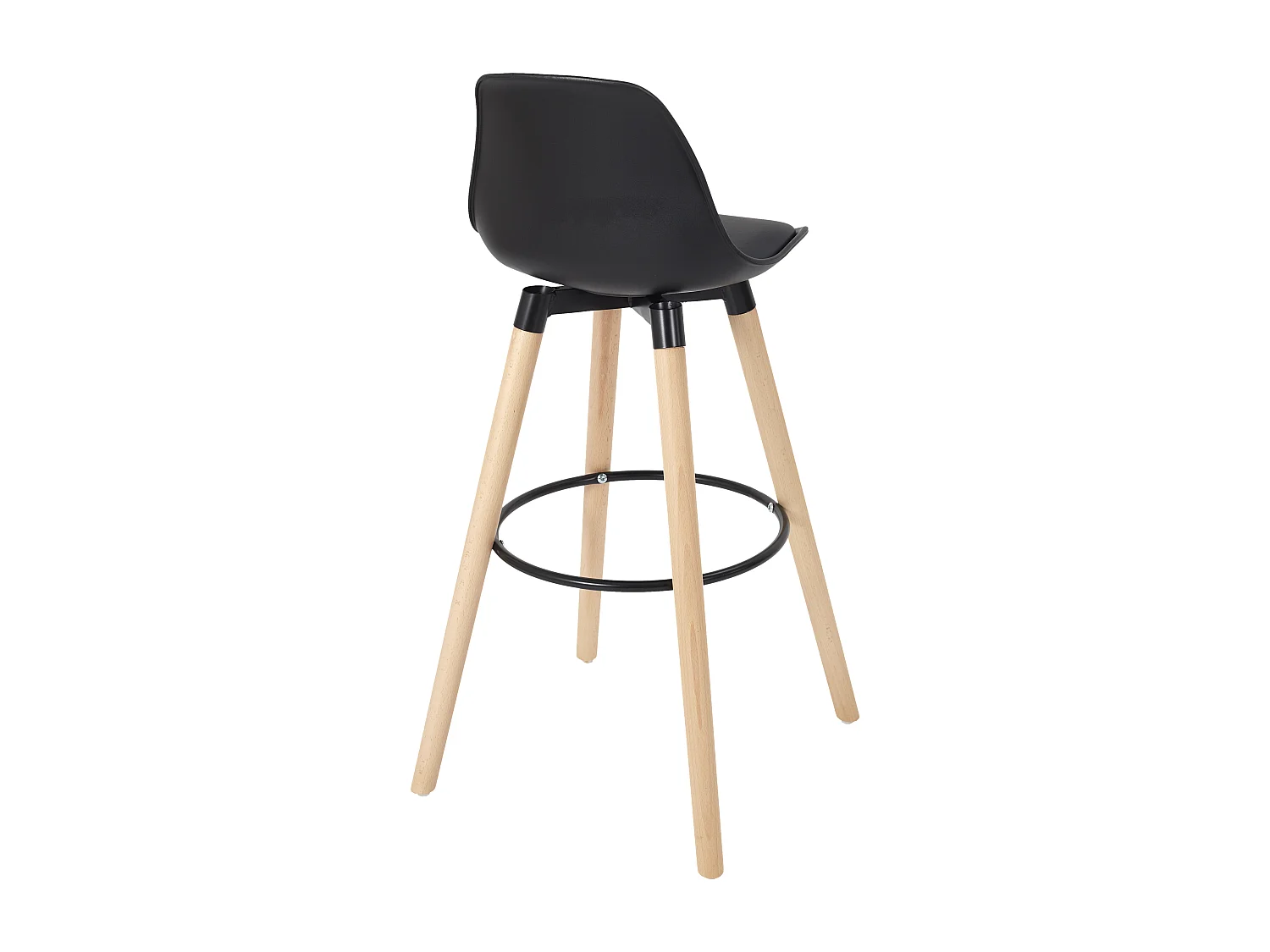 Tabouret De Bar Walt Noir - Lot De 2 Noir, Marron