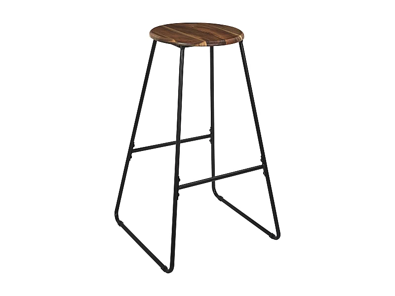 Tabouret De Bar Acacia Marron, Noir