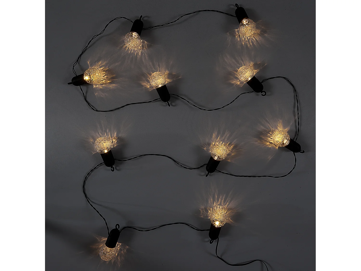 Guirlande Ampoules Multicolores Exterieur 10 Led Transparent