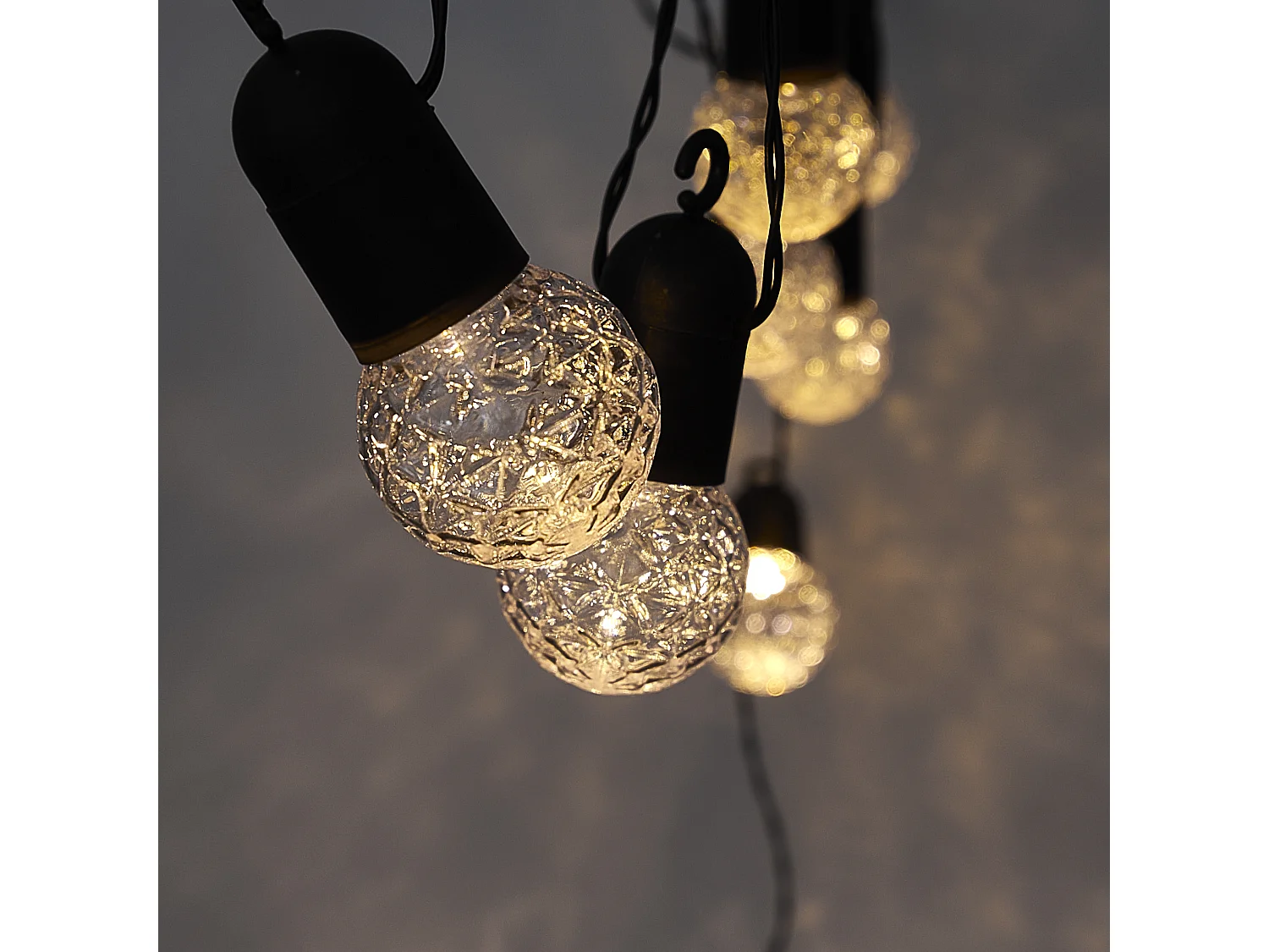 Guirlande Ampoules Multicolores Exterieur 10 Led Transparent