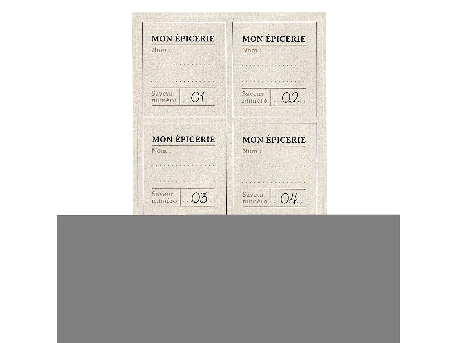 Bocaux A Epices X6 Sur Plateau Acacia Transparent