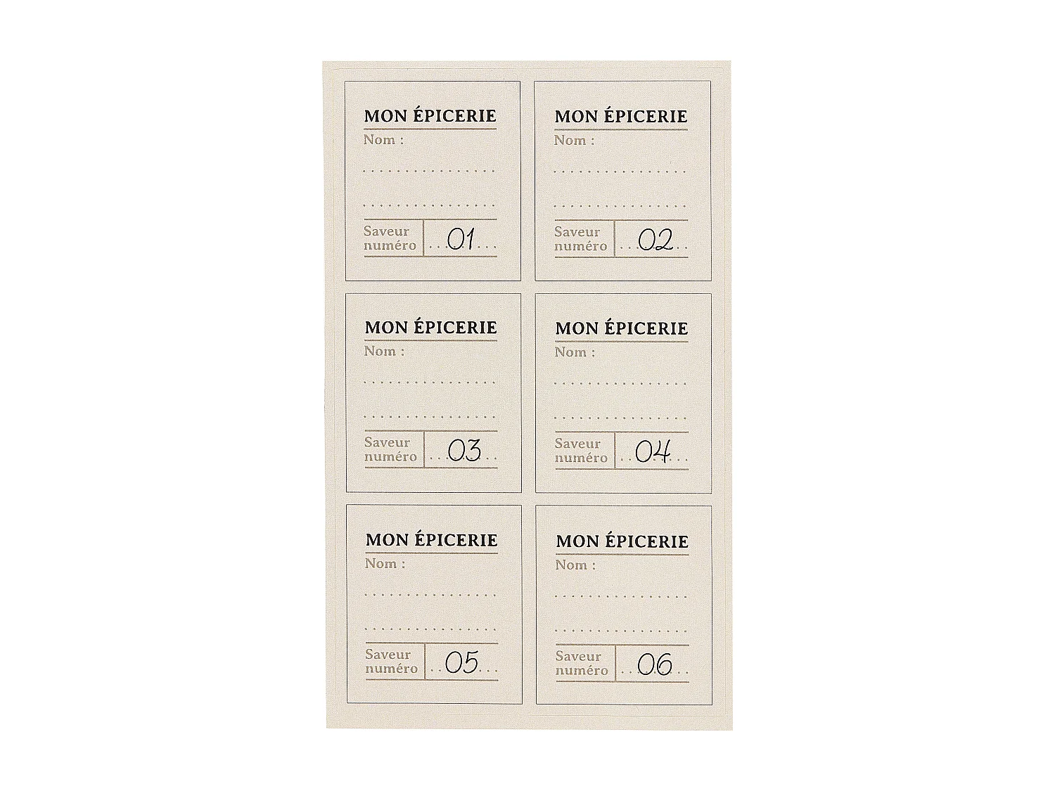 Bocaux A Epices X6 Sur Plateau Acacia Transparent