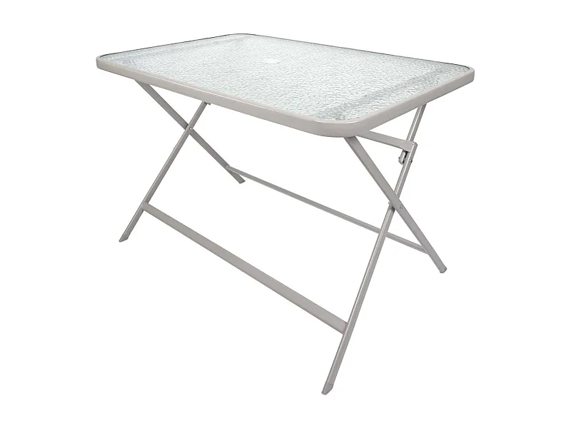 Table Verre Trempe Formentera Beige Beige