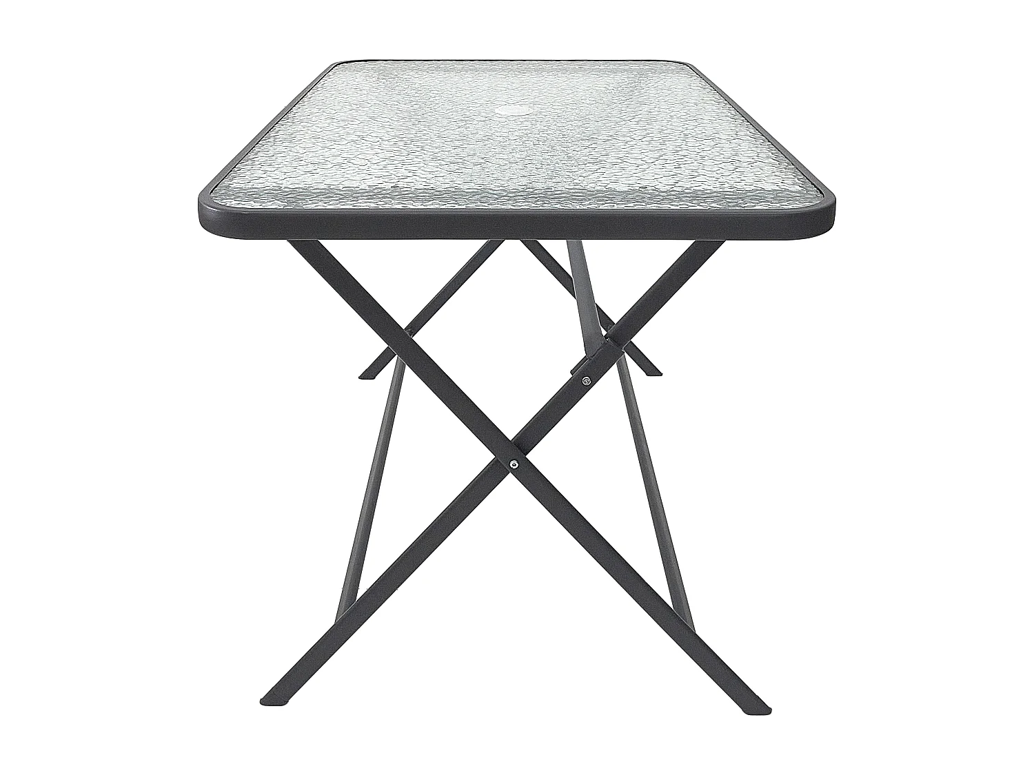 Table Verre Trempe Formentera Gris 110x70cm Gris