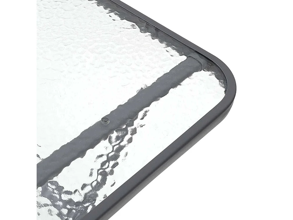 Table Verre Trempe Formentera Gris 110x70cm Gris