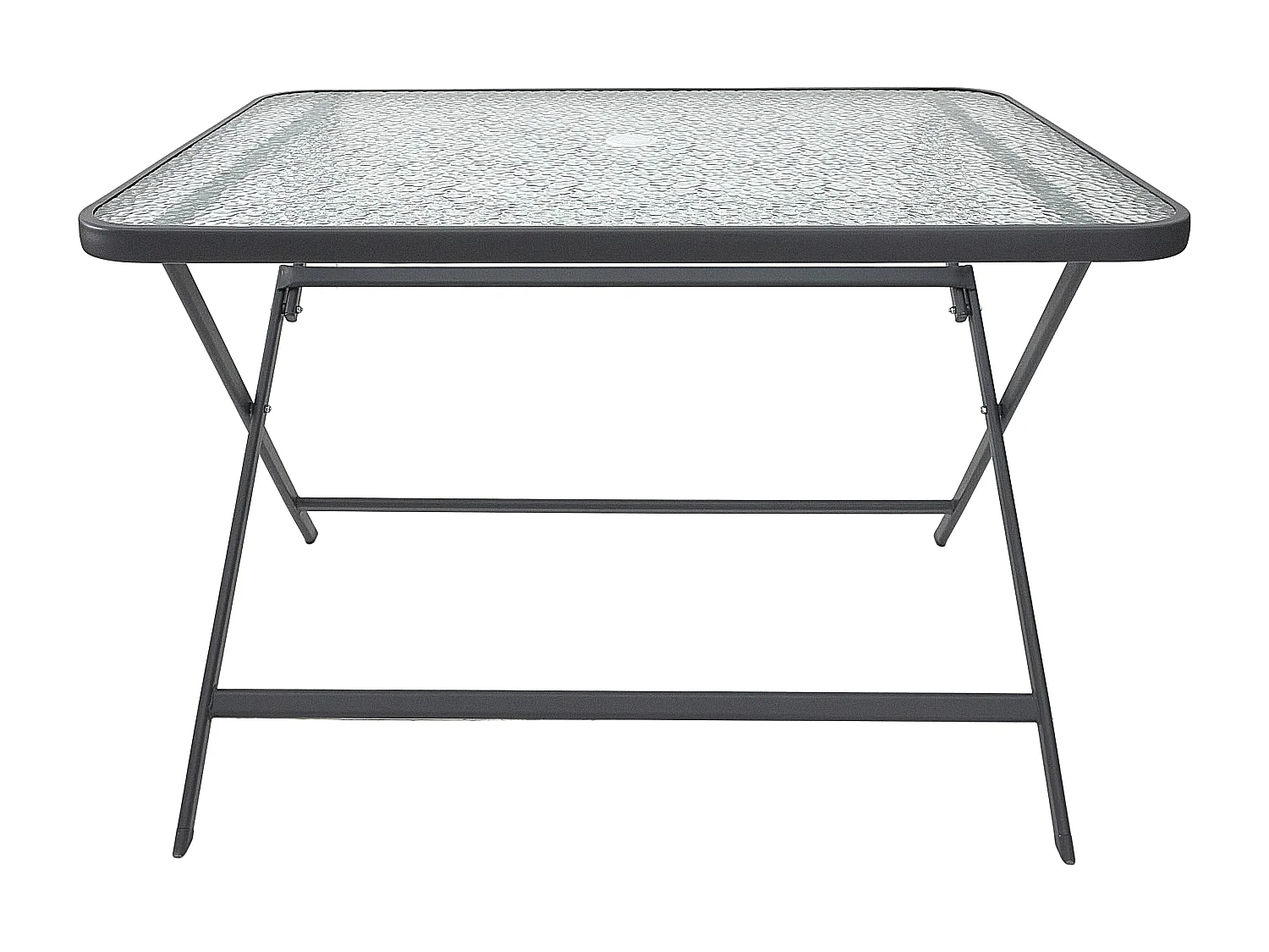 Table Verre Trempe Formentera Gris 110x70cm Gris