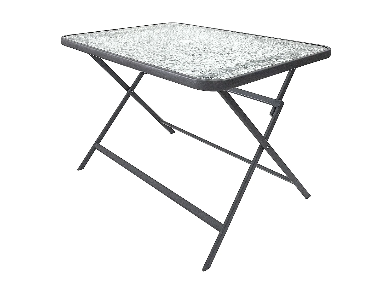 Table Verre Trempe Formentera Gris 110x70cm Gris