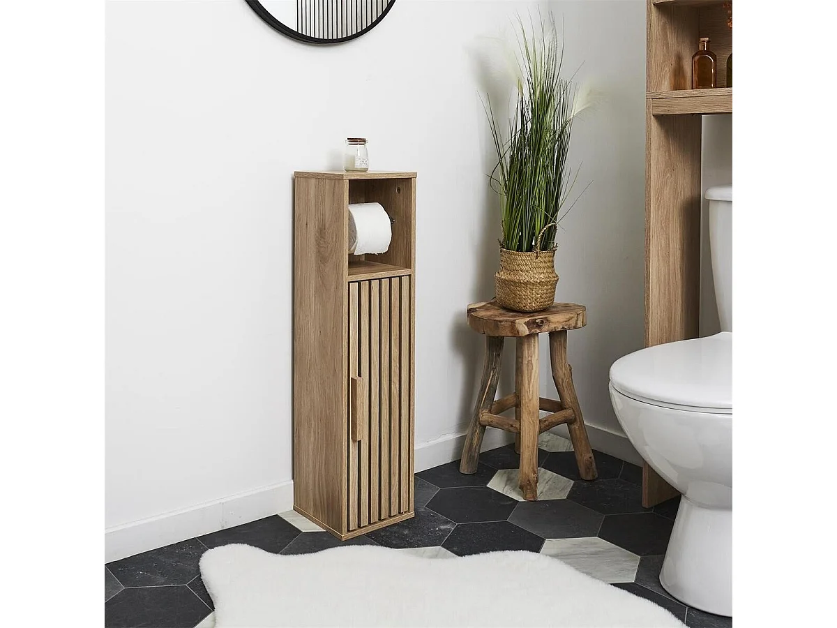 Toiletrolhouder Meubel Klaus Bruin 78cm