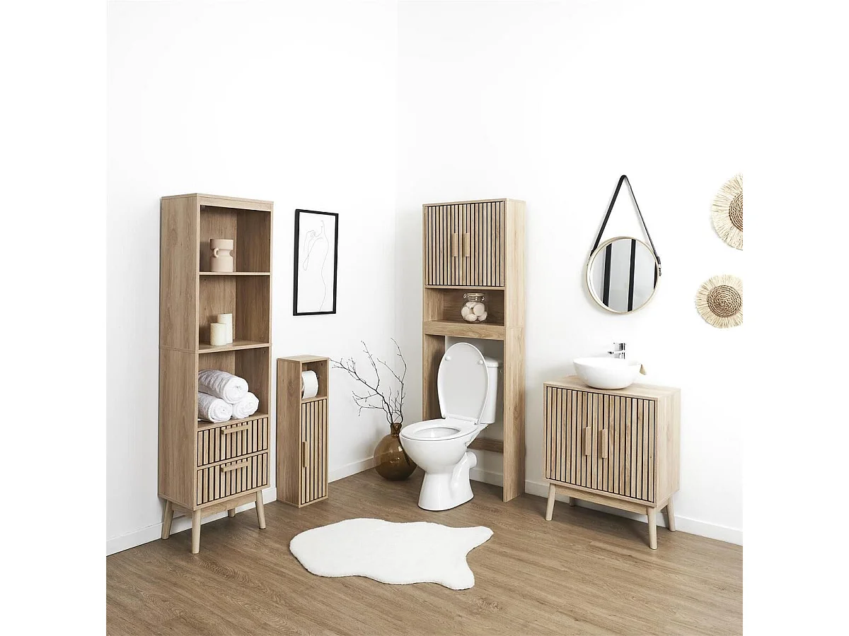 Dérouleur Papier WC "Klaus" 78cm Marron