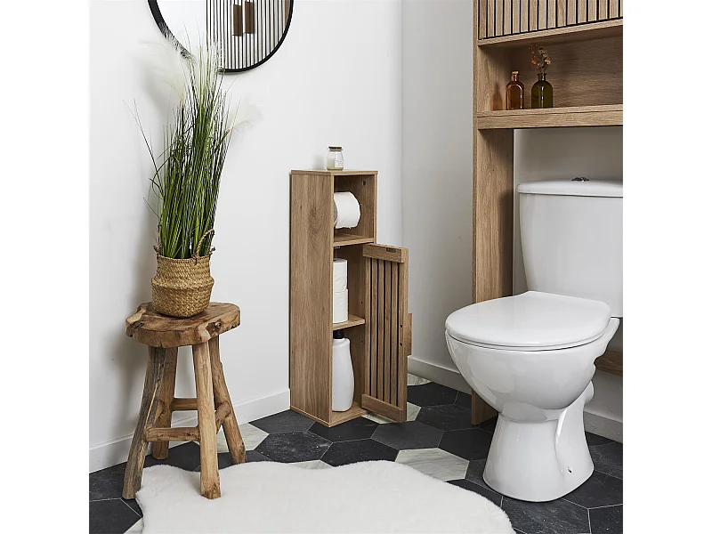 Toiletrolhouder Meubel Klaus Bruin 78cm