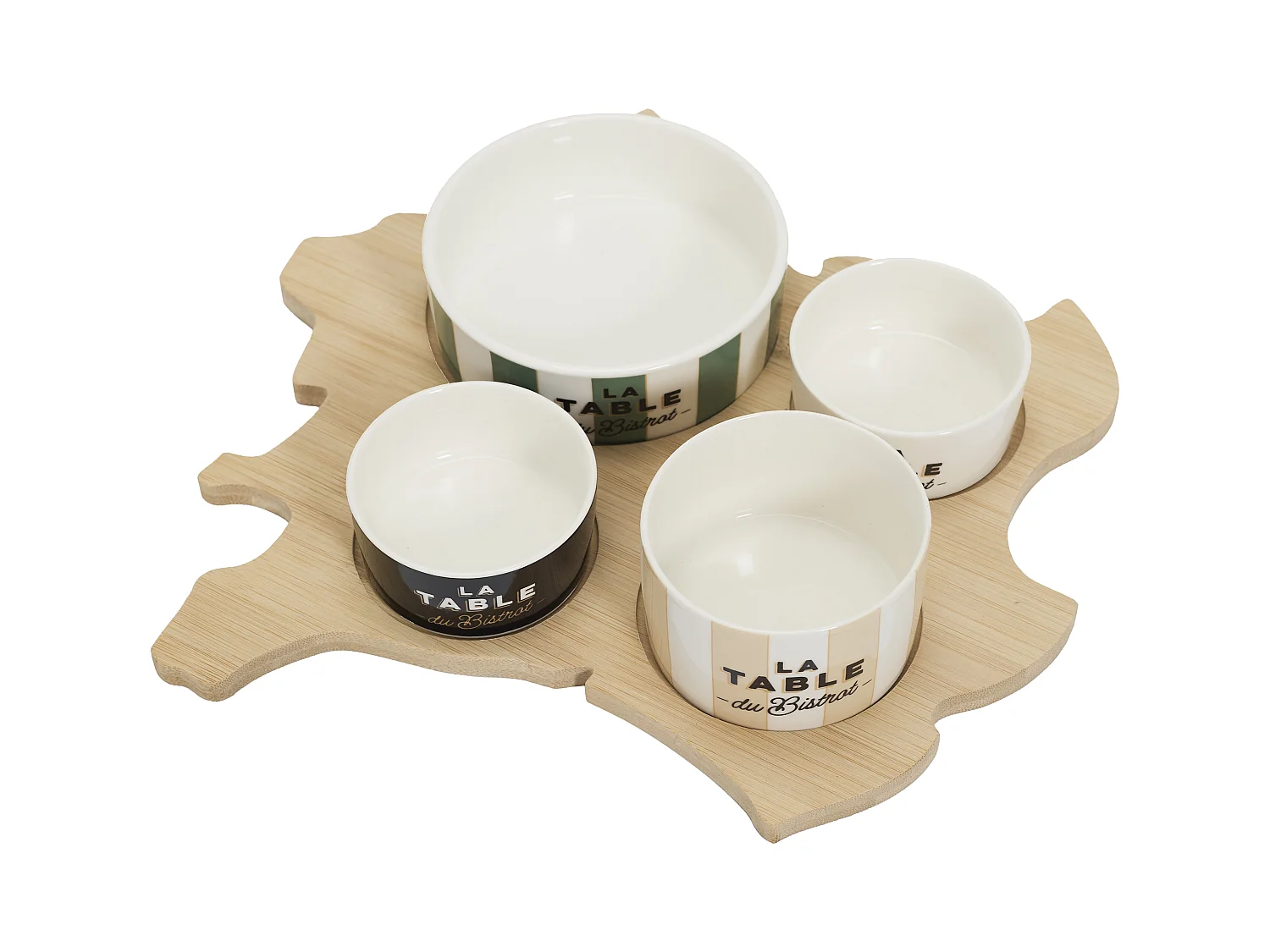 Planche Apero Carte De France Bistrot Beige, Vert, Blanc, Noir