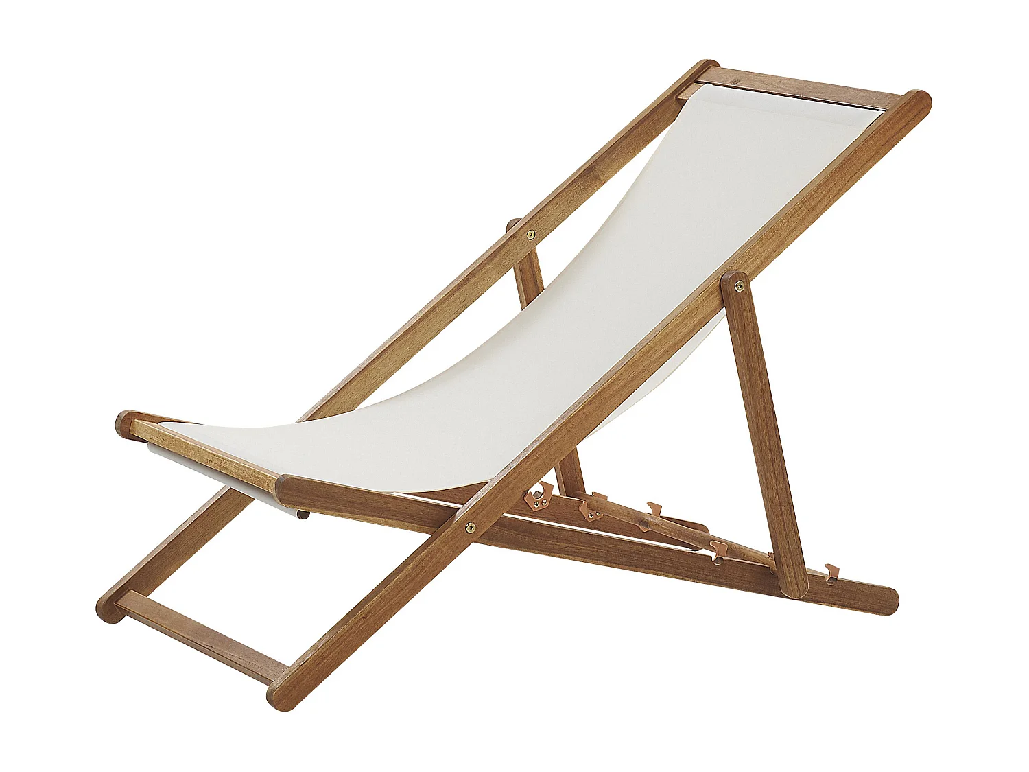 Chilienne pliante ANZIO avec tissus de remplacement Acacia Marron clair