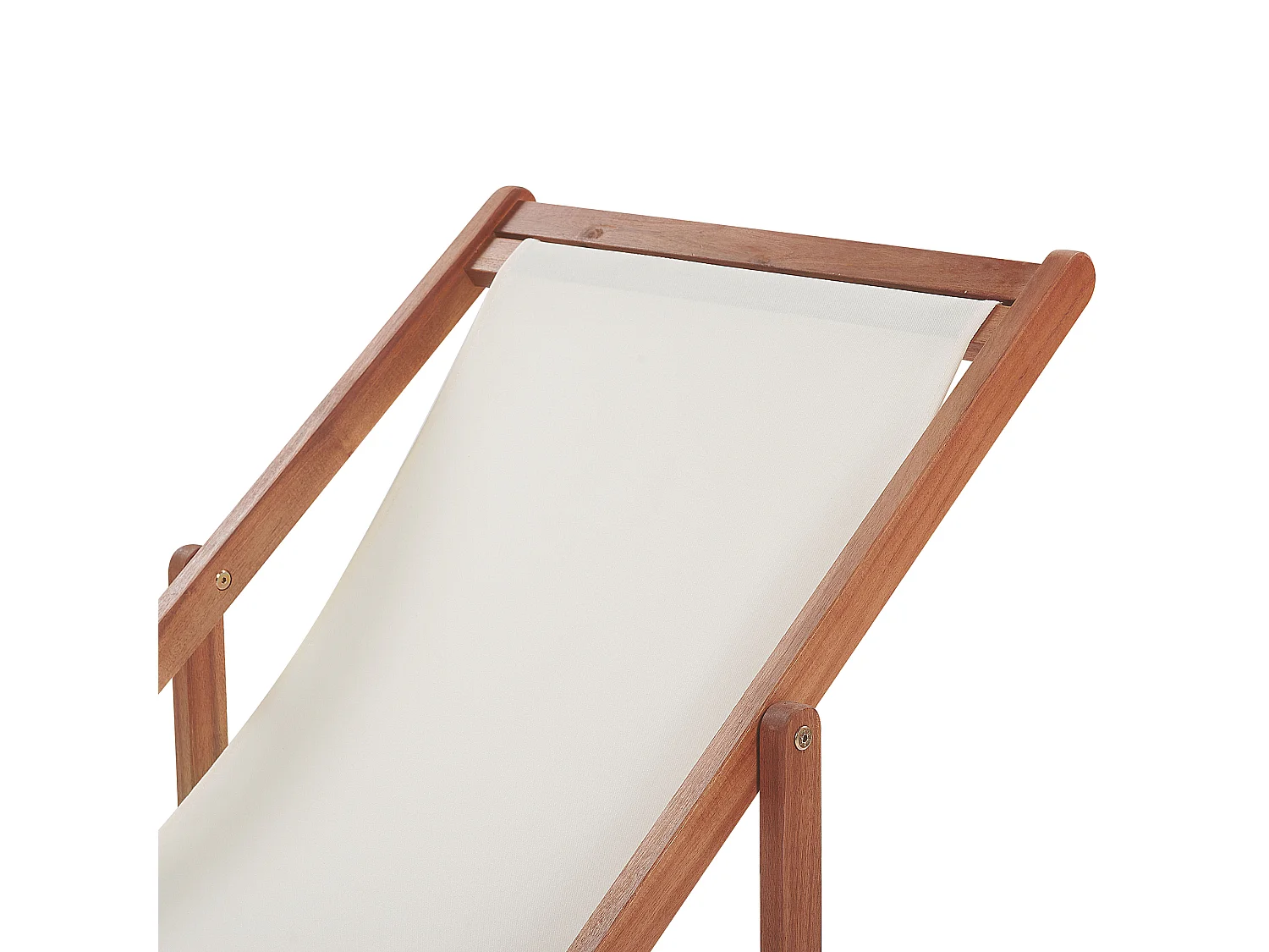 Sedia a sdraio pieghevole ANZIO con Tessuti di Ricambio Legno d'acacia Marrone scuro