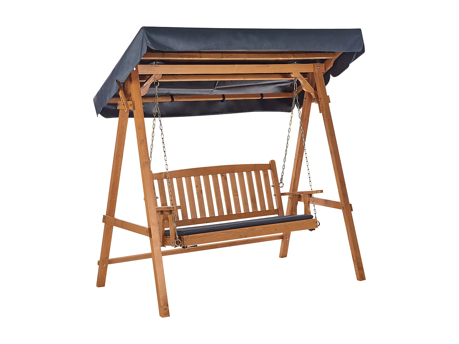 Hollywoodschaukel FIBBIALLA Fichtenholz Braun