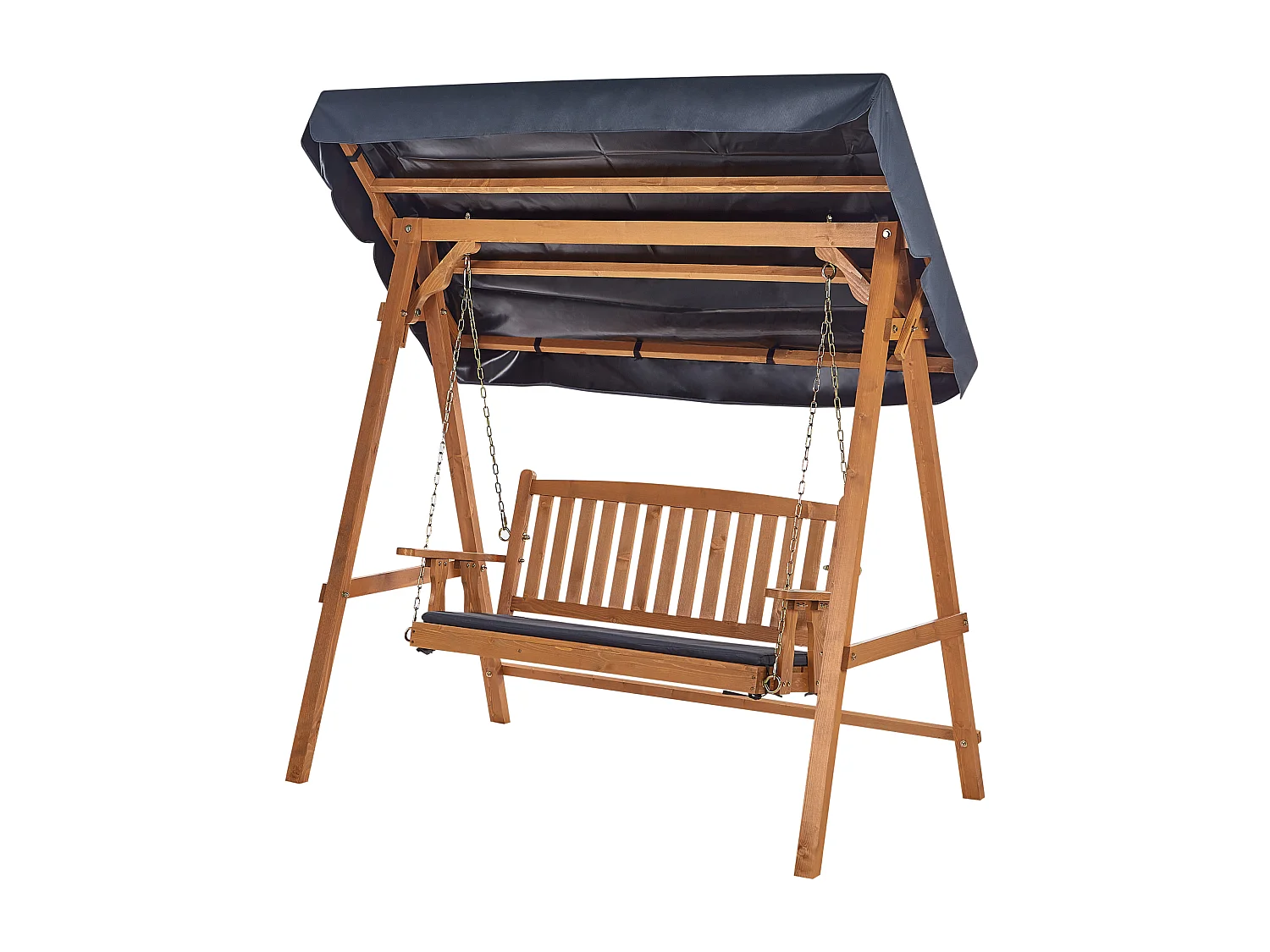 Hollywoodschaukel FIBBIALLA Fichtenholz Braun