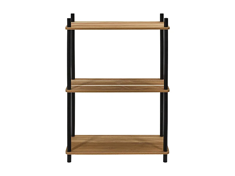 Étagère 3 Niveaux "Carol" 84cm Marron