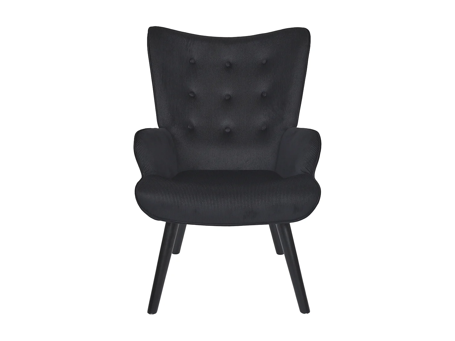 Fauteuil De Salon Giulia Noir Noir